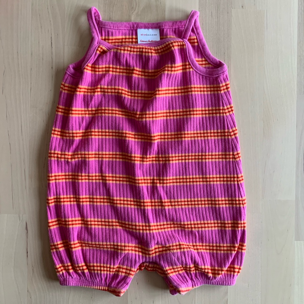 Hanna Andersson one-piece romper, 3-6 months